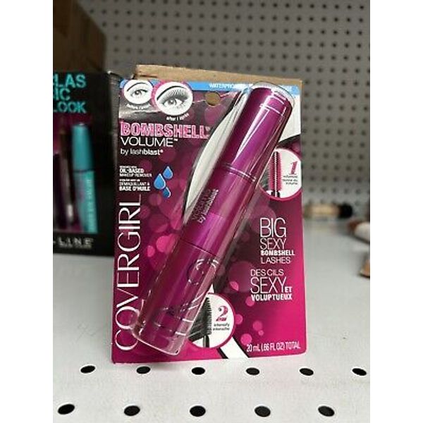 CoverGirl BombShell Volume 800 Very Black lack  waterProof Mascara .66 oz