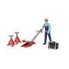 Bruder bworld Man with Repair Shop Accessories
