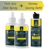 Unscented Insect Repellent; Picaridin; Money Saving Bundle (2) 4oz+Refill