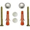 Masidef T364700 Plumbing Fixing Kit, White, Pack of 2