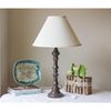 Cloth & Wire Slant Deep Cone Hardback Lampshade with Washer Fitter, Egg