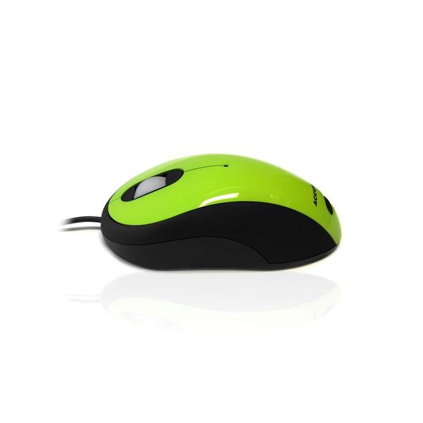 Accuratus Image Green - USB Full Size Computer Mouse with Glossy Finish