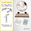 NIB ~ JXYY 6" Floating Shelf Bracket (4 pcs) – Black