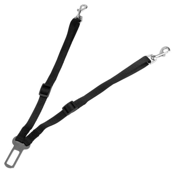 Dog Car Seat Belt Double Twin Travel Clip Pet Restraint Adjustable Harness Lead