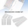 LT Easiyl 1 Set of Breadboard Kit with 6 Colors 170 Points Breadboard 400 Points Breadboard 830 Points Solderless Breadboard for Electronics Prototyping