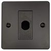 G&H FFB79B Flat Plate Matt Black 1 Gang Flex Outlet Plate