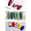 Samcos Nail Art Brush, Gel Nail Brush, Gel Nail Painting Brush, Nail Brush, Gel Nail Brush, Nail Brush Set, Self Nail Beginner Set, 3D Nails, Nail Supplies, UV, 3 Piece Set