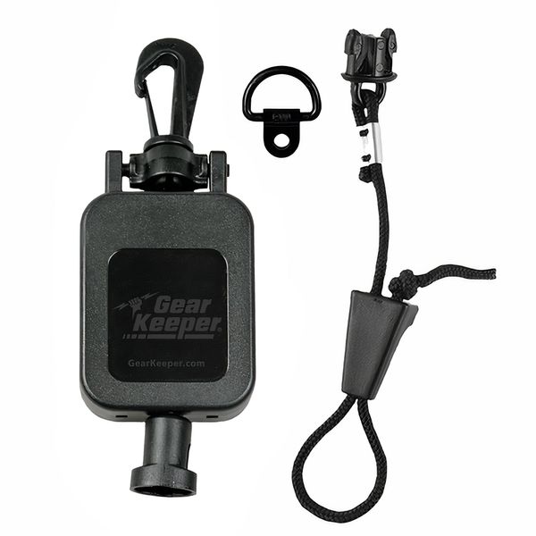 Hammerhead Industries Gear Keeper CB MIC KEEPER Retractable Microphone Holder RT4-4112 – Features Heavy-Duty Snap Clip Mount, Adjustable Mic Lanyard and Hardware Mounting Kit - Made in USA – Black