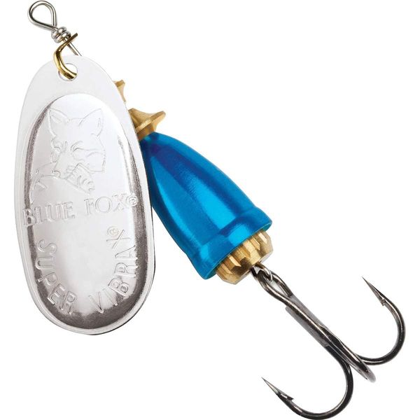 Blue Fox Classic Vibrax 06 Plated 5/8 (Silver/Chrome Blue, Size- 3.75)