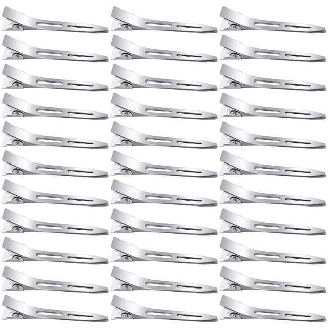 60 Stück EnteBill Haarspangen, Haarclips Locken Fixieren 2.2 Zoll Haarclips Alligator Clips Keine Spur Haarklammer Haarclips zum Stylen Haarklammern Friseurbedarf für Damen Mädchen Haarstyling