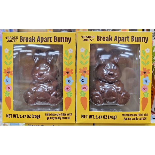 Trader Joe's Break Apart Bunny 2.47oz 70g (2 Boxes)