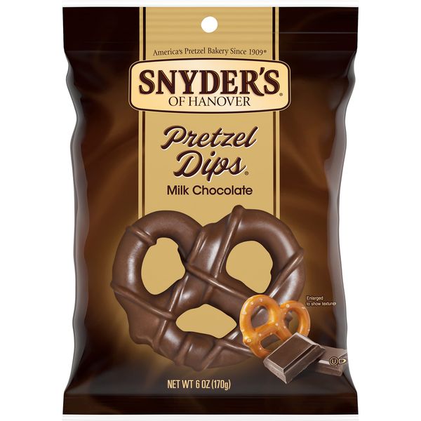 Snyder's of Hanover Pretzels, Milk Chocolate Covered Pretzels, 6 Oz