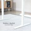 VIVO White Electric Single Motor Stand Up Height Adjustable Desk Frame