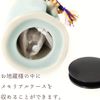 Mini Urn Praying Jizo Keepsake Mino Ware Urn Case with Secure Memorial Capsule (Blue)
