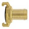 Variosan Plain Brass Quick Hose Connector, Nozzle, Untreated Brass, Geka System