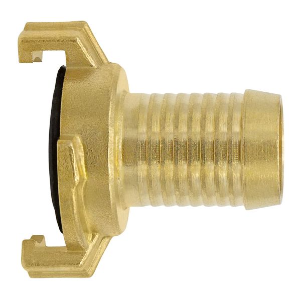 Variosan Plain Brass Quick Hose Connector, Nozzle, Untreated Brass, Geka System
