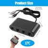 Jesiah Controller Adapter for GameCube Switch Wii U PC, 4 Port Game Controller Converter