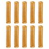 uxcell 10pcs 3D Printer Heating Bed Spring, 8mm OD 35mm Length Light Load Compression Mould Die Spring 3D Printer Compression Spring for 3D Printer Electric Part, Yellow