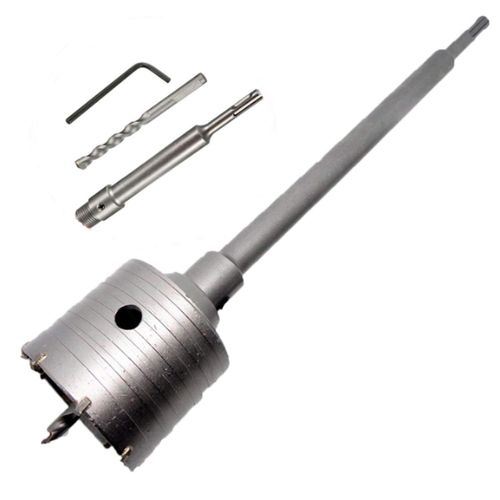S.fields.inc Concrete Hole Saw, Wall Hole Saw, Carbide Core Bit, Core Drill, Connecting Rod, Hammer Drill, Tip Drill, Tip Drill (2.6 x 7.9 inches (65 x 200 mm)