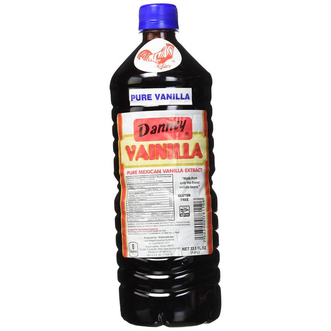 2 X Danncy Dark Pure Mexican Vanilla Extract From Mexico 33oz Each 2 Plastic Bottle Lot Sealed