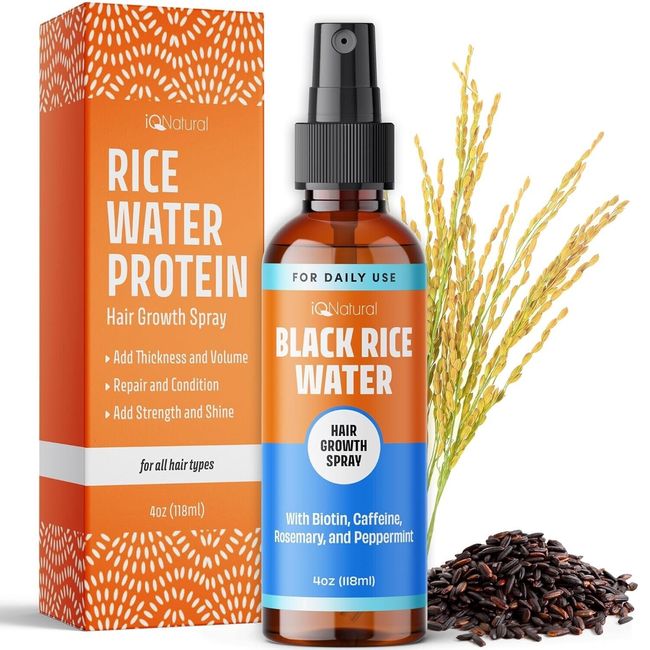 Rice Water for Hair Growth Spray Rosemary Oil Fermented Rice Water 4oz