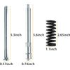 Silver Front Door Hinge Pin Bushing Spring Set for Chevy GMC Pickup Truck SUV