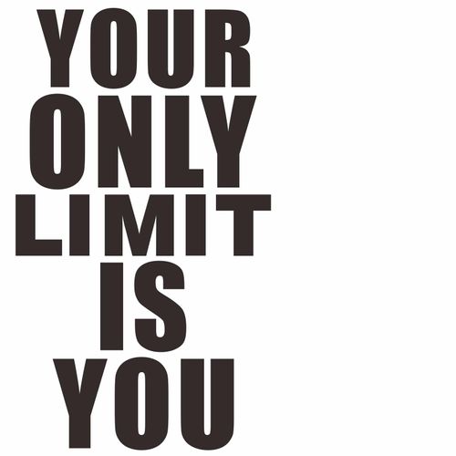 Large Gym Walls Decal Inspirational Quotes Wall Stickers Peel and Stick for Exercise Fitness Home Gym Wall Decor Your Only Limit is You Motivational Art Murals Decals Removable Vinyl Walls Sticker