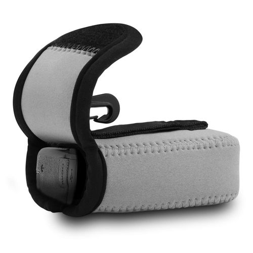 MegaGear MG705 Ultra Light Neoprene Camera Case compatible with Panasonic Lumix DC-TZ95, DC-TZ90, DMC-TZ80 - Grey