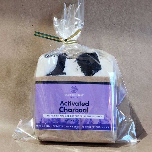 Chunky Charcoal Soap With Lavender