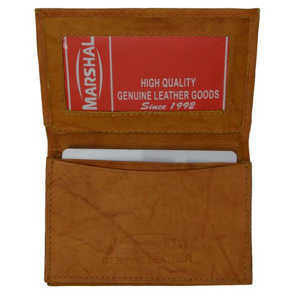 Business Card Holder (Leather) tan