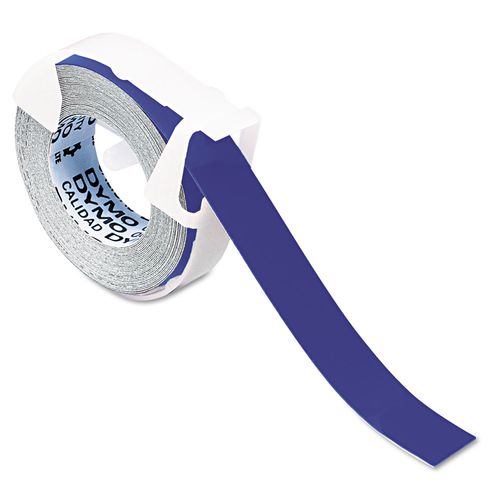 DYMO Self-Adhesive Glossy Labeling Tape for Embossers, 0.37" X 12 Ft Roll, Blue