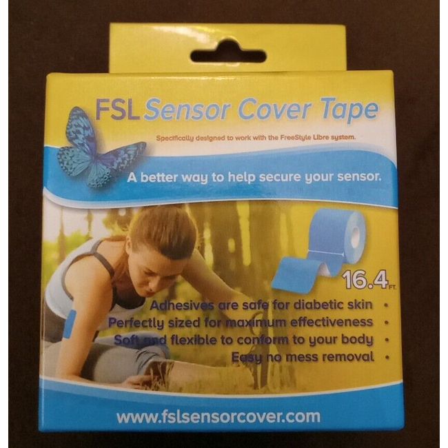 FSL Sensor Cover Adhesive Tape 2"x4.25" Pre-cut 16.4 Ft NIB