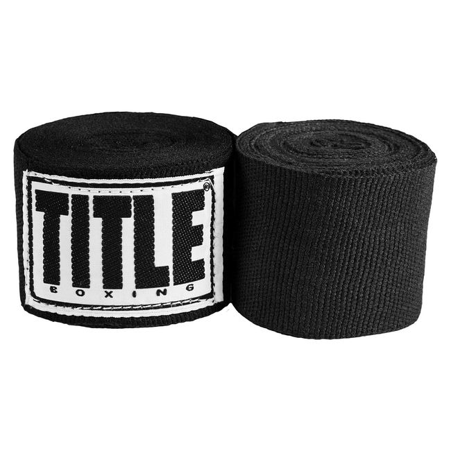 Title Boxing Mexican Style Hand Wraps (Single Pair), Black