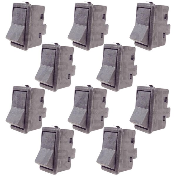 10x Blank Rocker Switch ON/OFF Replacement for JCB Dumper Mini Digger Excavator 2 Terminal