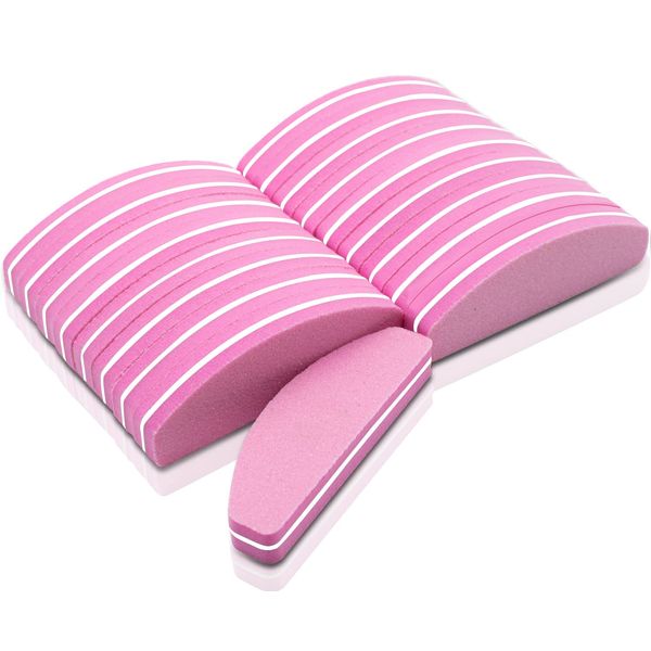 Nail Buffer Block, Nail Buffer Double-Sided, Buffer Nail Durable Pink