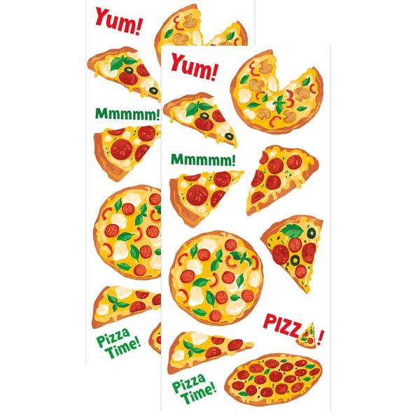 Playhouse Pizza Party Pizza Scented Scratch & Sniff Sticker Sheets - 1 Pack