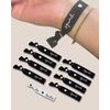 Funky Junque Bachelorette Hair Ties Bundle - 1 Bride (White) & 11 Squad (Black) - 12 Pack