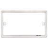 BG White 2 Gang Double 10mm Depth Rectangular Spacer Frame Back Box Plate