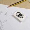 2 x 45mm 'Cyborg Skull' Erasers/Rubbers (ER00039833)