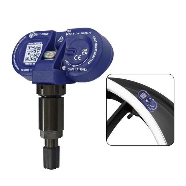 OBEST Reifendrucksensor Sensor für BLE-TESLA, TPMS Reifen Sensor Reifendruck-Kontrollsystem für Model 3, Model Y, Model X/X Plaid, Model S/S Plaid, Bluetooth-kompatibel Reifendruckkontrollsystem