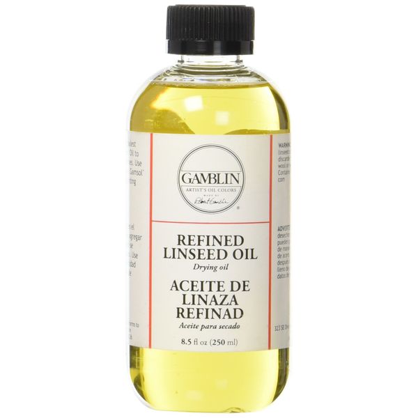 Gamblin 8.5 Oz Refined Linseed Oil (ANG06008)