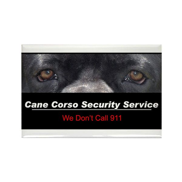 CafePress Cane Corso Security Service Rectangle Magnet, 3"x2" Refrigerator Magnet
