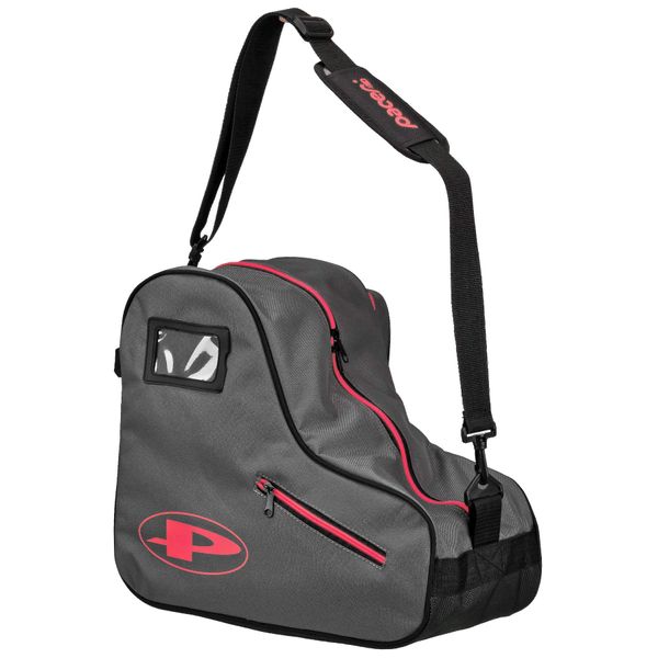 Pacer Skate Shape Bags - Great for Quad Roller Skates or Inlines (Grey)