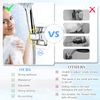 Xinjieda Shower Head Holder - Adjustable Angle Replacement Bracket, Strong Paste Mount, No Drilling Required for Bathroom (Silver)