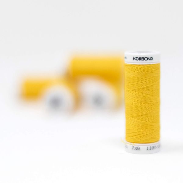 KORBOND Polyester Thread, Mustard Yellow, 500m