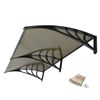 80''x 40'' Window Canopy Awning Polycarbonate Front Door Patio House Decor