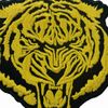 The Roaring Gold Tiger Embroidered Applique Iron On Sew On Patch