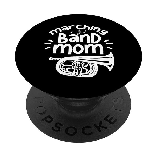 Marching Band Mom Baritone Horn Euphonium Player PopSockets Swappable PopGrip