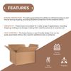 24 x 17 x 12" Corrugated Boxes ECT-32 Brown Shipping/Moving Boxes 15/Bundle