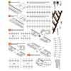 PLATZ AK Interactive 1/35 Rail Section Set, Plastic Model AK35011